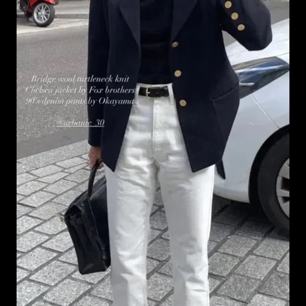 얼바닉30 90s 크롭 데님 팬츠