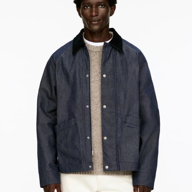 바버 아르켓 데님자켓 L 구매