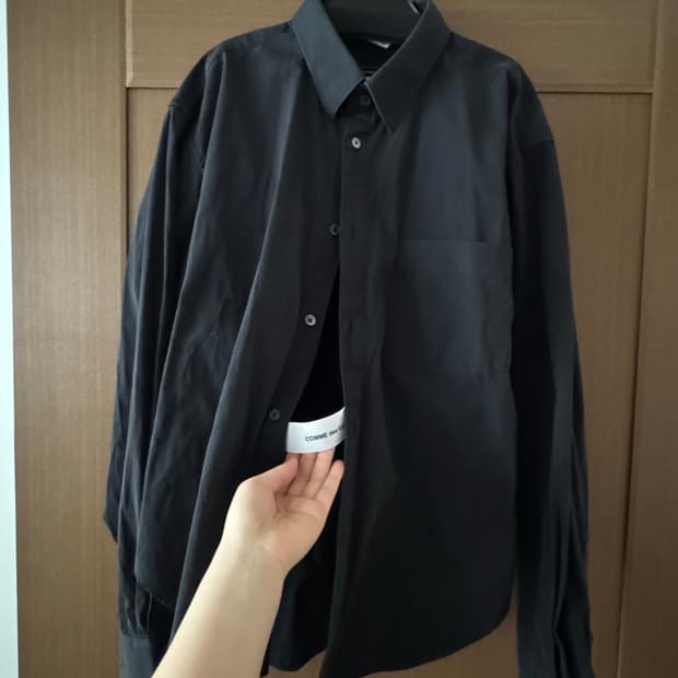 꼼데가르송 셔츠 X 베트멍 오버사이즈 밴드 셔츠 (블랙 XS)