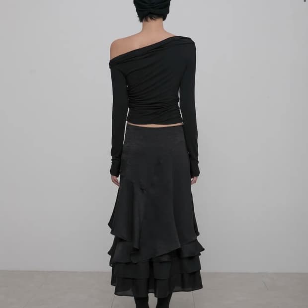 플레어업 레이어드 스커트 