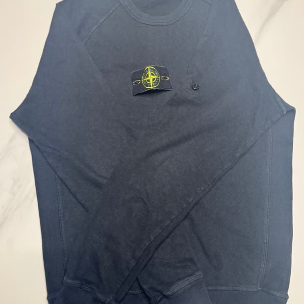 [S]20SS 스톤아일랜드 크루넥 블랙 맨투맨