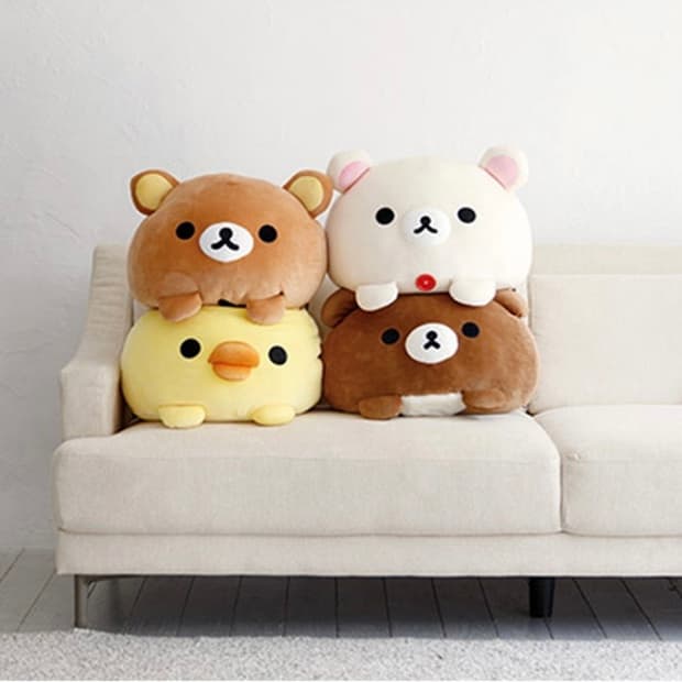산엑스 코리락쿠마 모찌모찌 다이후쿠 인형 쿠션 대형
