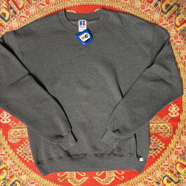 미제 러셀 빈티지 스웻셔츠 차콜그레이 l
