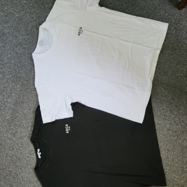 2pack 에이카화이트 반팔 티셔츠