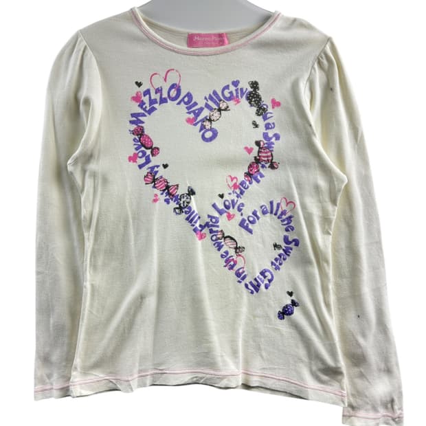 메조피아노 하트 딱붙 롱슬리브1295