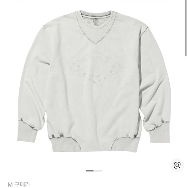 미스치프 가제트 크루넥 스웨트셔츠 블리치드 카키 m