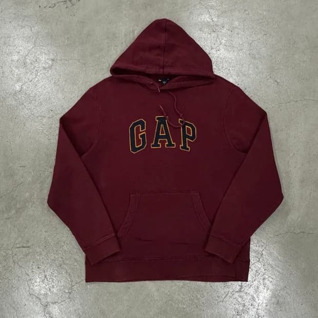 GAP 버건디 후디