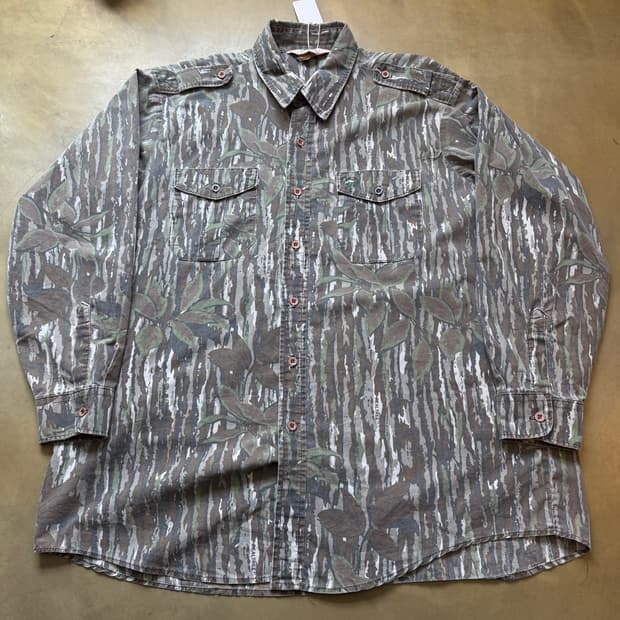 레드 헤드 빈티지 리얼트리 견장 셔츠 미국빈티지 2XL 110