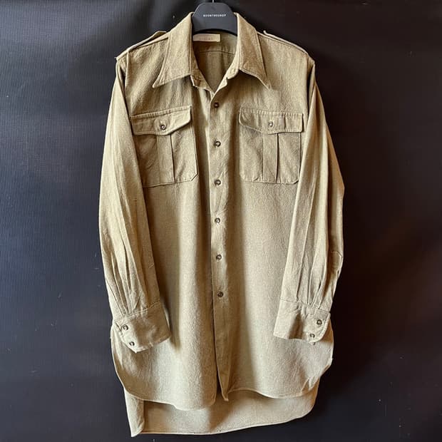 M) 80s 벨기에 군납 필드 셔츠 BEGETEX 제조