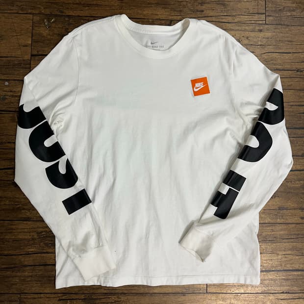 나이키 화이트 저스트두잇 XXL 긴팔티