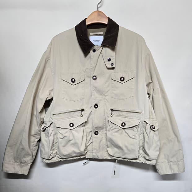 아웃스탠딩 베이지색 코듀로이 카라 자켓 2