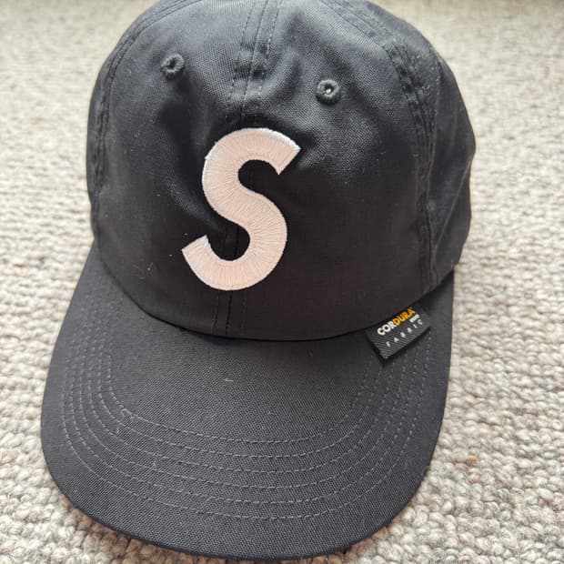 Supreme 슈프림 코듀라 S로고 6패널 볼캡 