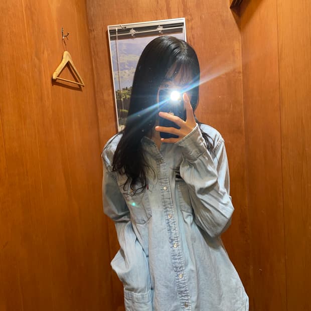 (L) Levi's 리바이스 코튼 데님 셔츠