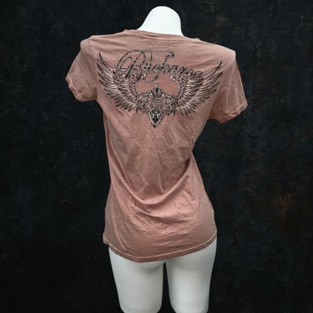 'BUCKAROO' feather wing top