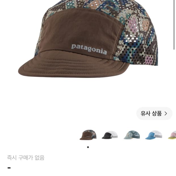 파타고니아 덕빌 볼캡