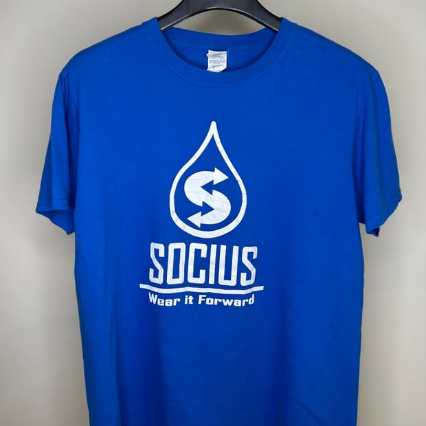 SOCIUS Water Drop Graphic Tee(RoyalBlue)