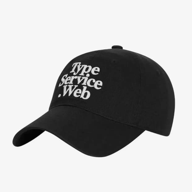 타입서비스 웹 볼캡 블랙