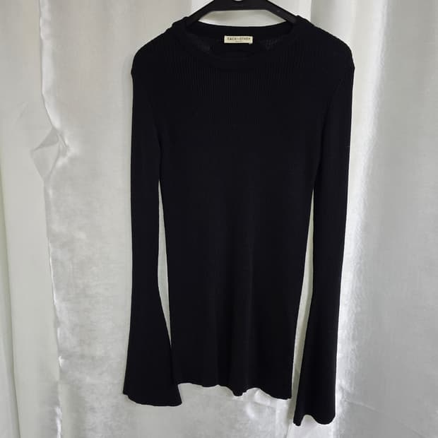 EACH X OTHER 블랙 니트 긴팔 블라우스 (1977)