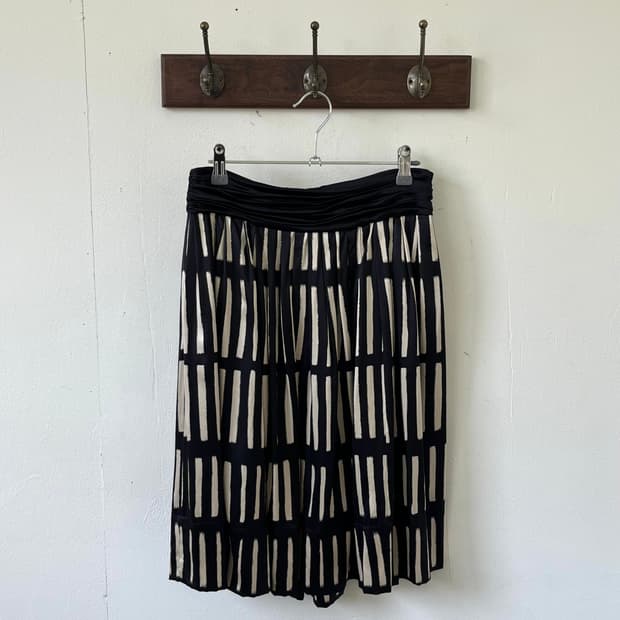 DKNY 패턴 실크 스커트