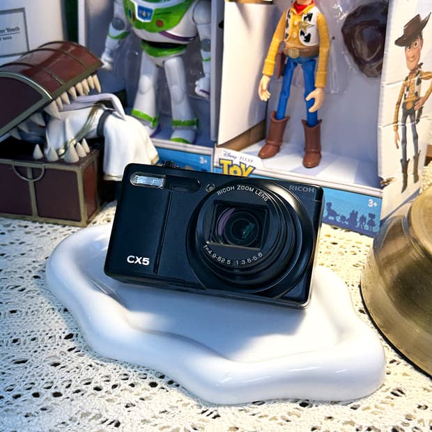 [💖리코 감성] 리코 RICOH CX5 블랙 레트로 디지털 카메라