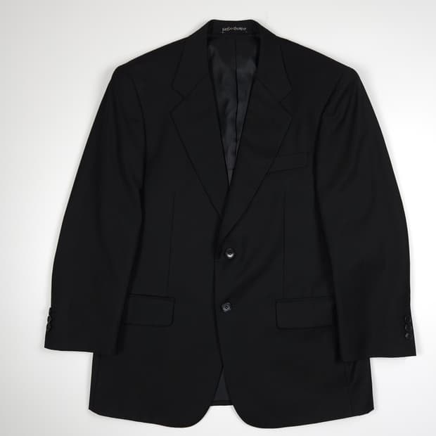 YSL 입생로랑 미니멀 블레이저 블랙