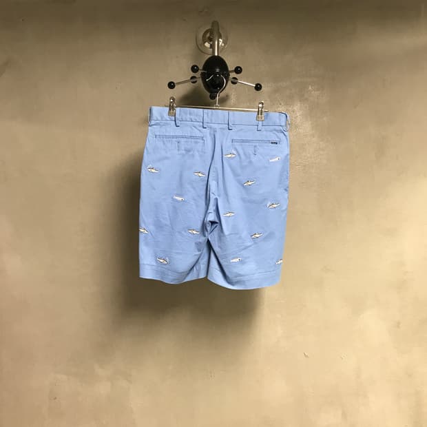 폴로 랄프로렌 멀티 자수 치노 반바지 스카이블루 29