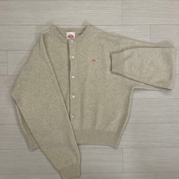 단톤 니트 가디건 아이보리 36