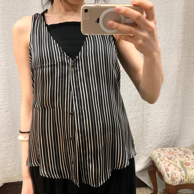 Stripe chic summer vest 