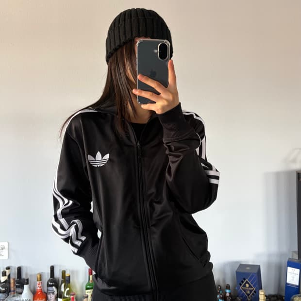 [XS]아디다스 구형 파이어버드 블랙 트랙탑 져지