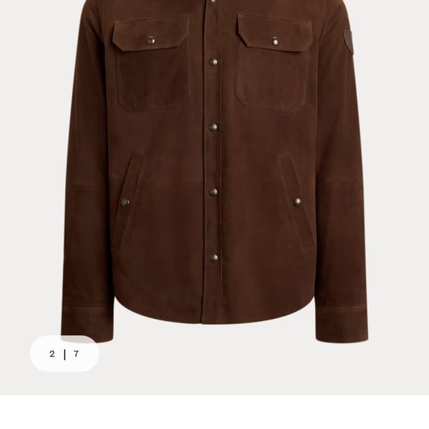 폴로랄프로렌 리버시블 스웨이드 셔츠 자켓