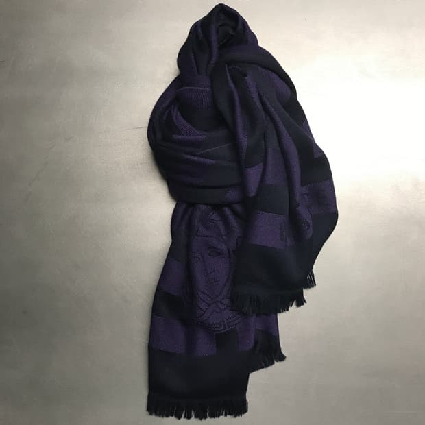 베르사체 메두사 머플러 퍼플