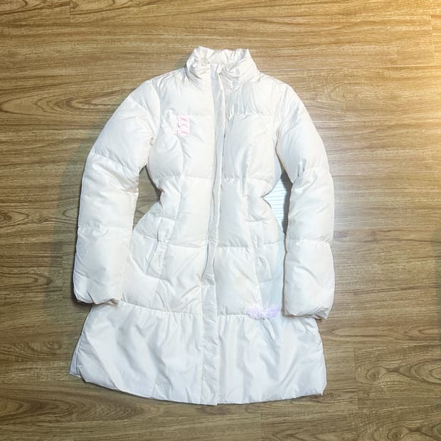 빈티지 핑크 리본 패딩 히메갸루 로걀 라떼 히메카지 헤이세이 발레코어