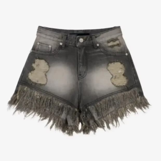 보헤미안서울 보헴서 데미지 워싱 쇼츠 그레이 s 23ver