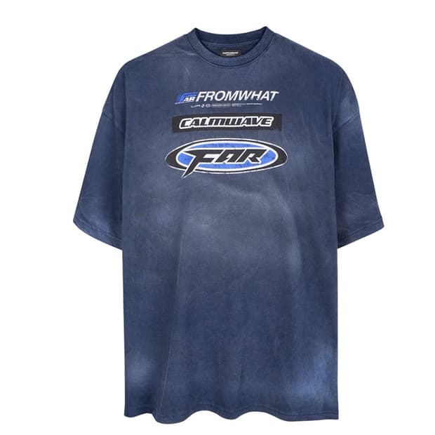 파아카이브 far washed logo 티셔츠 네이비 1
