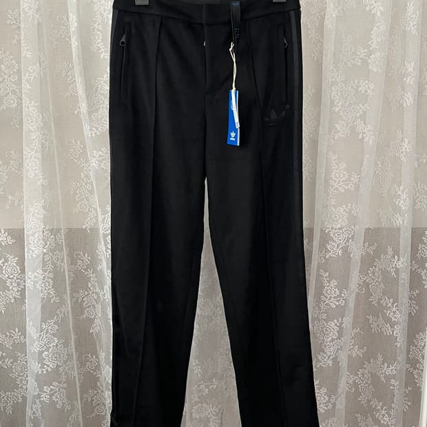 S) 새상품 아디다스 울 트랙팬츠 파이어버드 블랙
