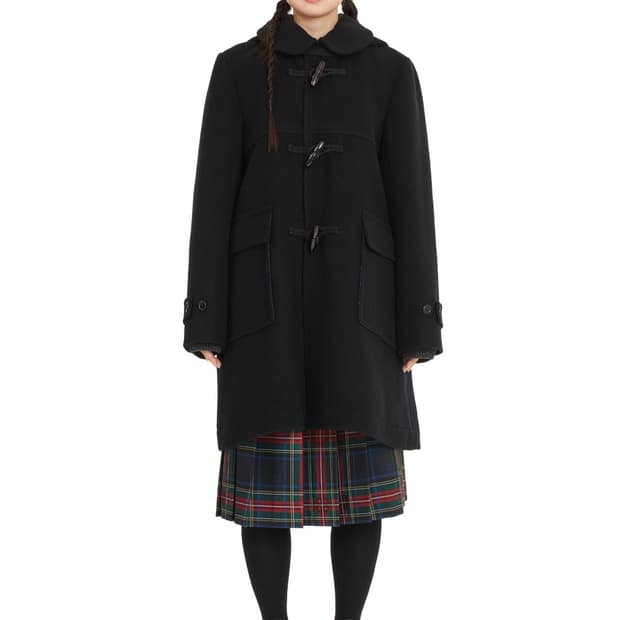 복복 떡볶이 코트 블랙