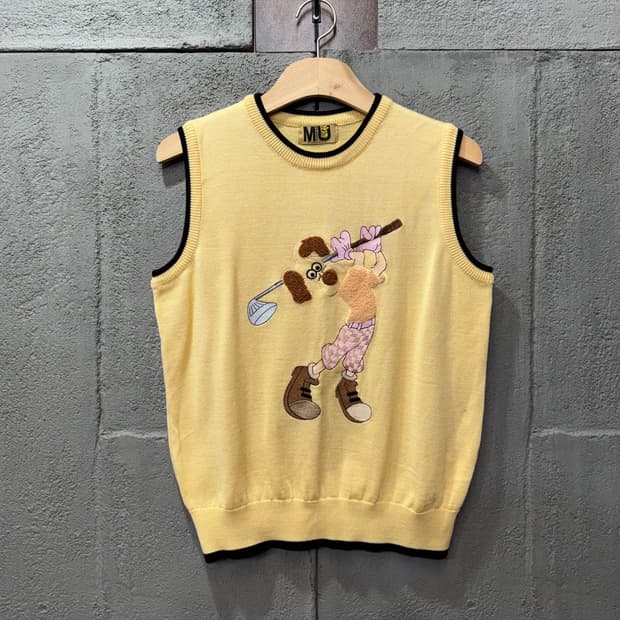 무스포츠 MU SPORTS 골프 니트 조끼 (M) 