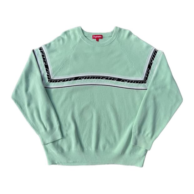 2018 F/W Supreme striped raglan sweater