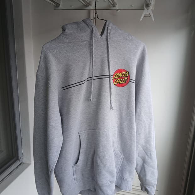 산타크루즈 그레이 후드티