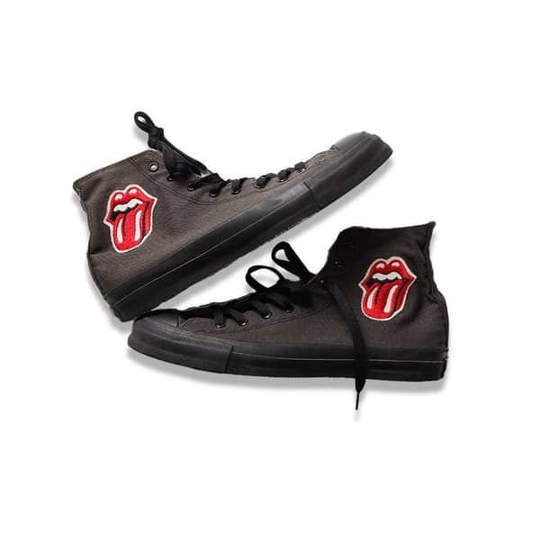 80s converse all star x rolling stones