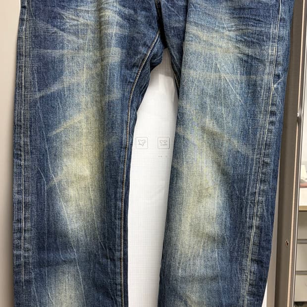 명품 PRPS 셀비지 데님 청바지 32사이즈 신품 수준