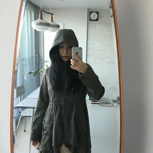 axes femme) ruffle lace military jacket