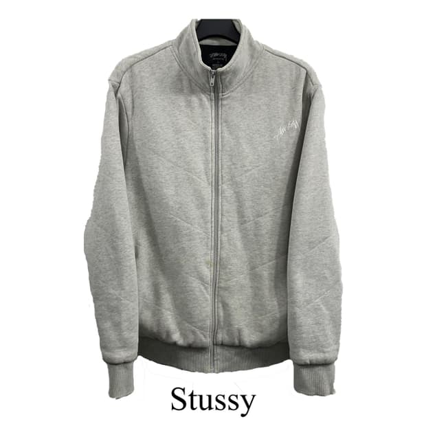 L 스투시 어쎈틱 기모 집업