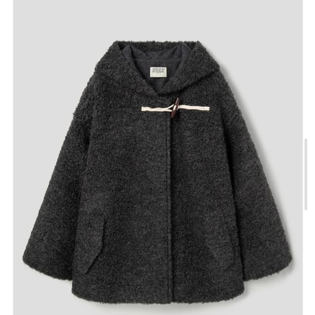 (24년) 앙개 퍼지 후드 아우터 부클자켓  anggae