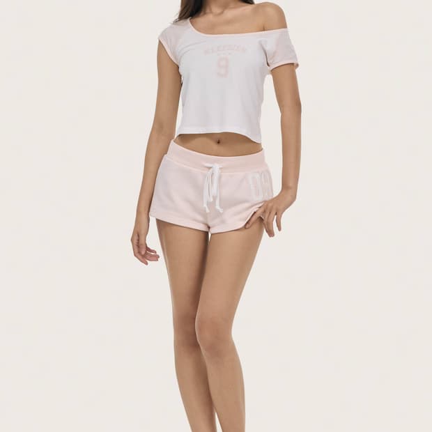 kleesier 09 Numbering shorts, Pink 구해여