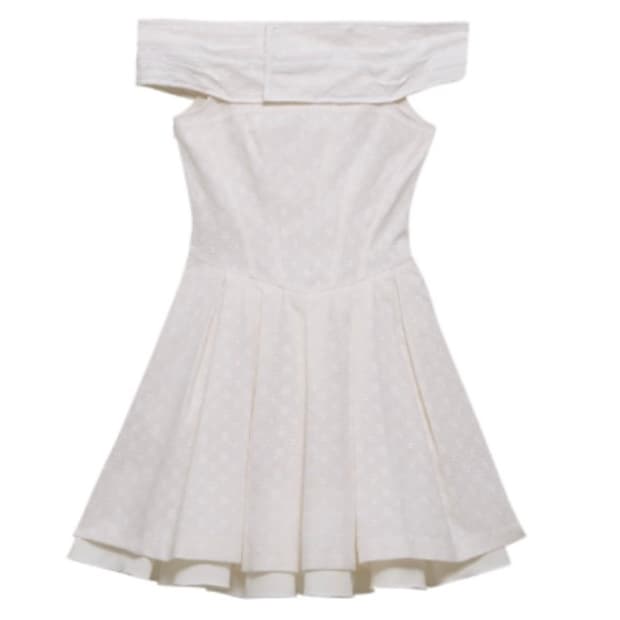 인스턴트 펑크 오프숄더 플레어 원피스