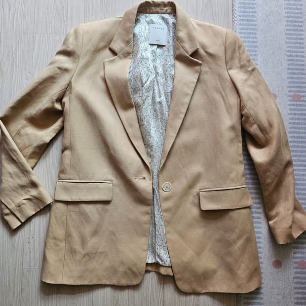 산드로 린넨혼방 여성 블레이저 자켓