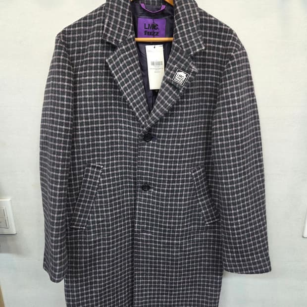 Lmc fuzz 하우스 울 체크 싱글코트 m