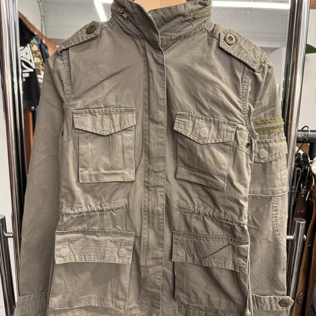 빈티지 밀리터리 여성 자켓