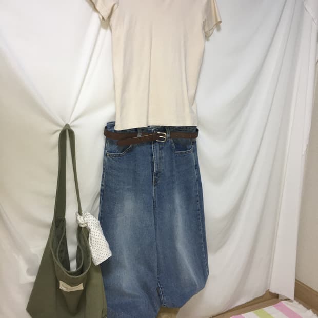 81.[uniqlo] 살구t